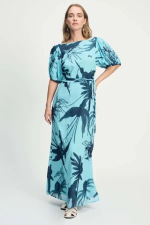 Maxi Dresses|POM Amsterdam>POM Amsterdam Artisan Blue Sequins Dress