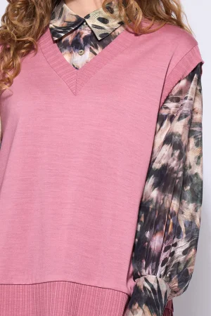 Knitwear|Neris>Neris Back Story Knitted Top - Zephyr