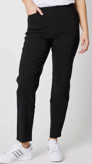Pants Edit|Threadz>Threadz Basic Full Length  Bengaline  Stretch Pant - Black