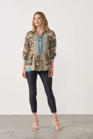 Blouses|Holmes & Fallon>Holmes u0026 Fallon Beadwork Blouse Size L