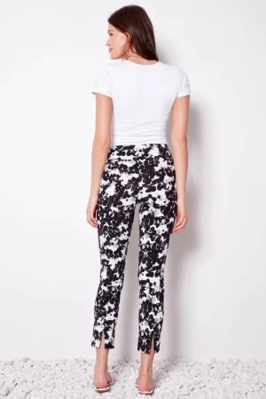 Pants Edit|Casual Pants>Up! Pants Botanic Black Techno Ankle Pant