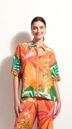 FOIL|New Arrivals>Foil Box Of Tricks Top - Sun Kissed