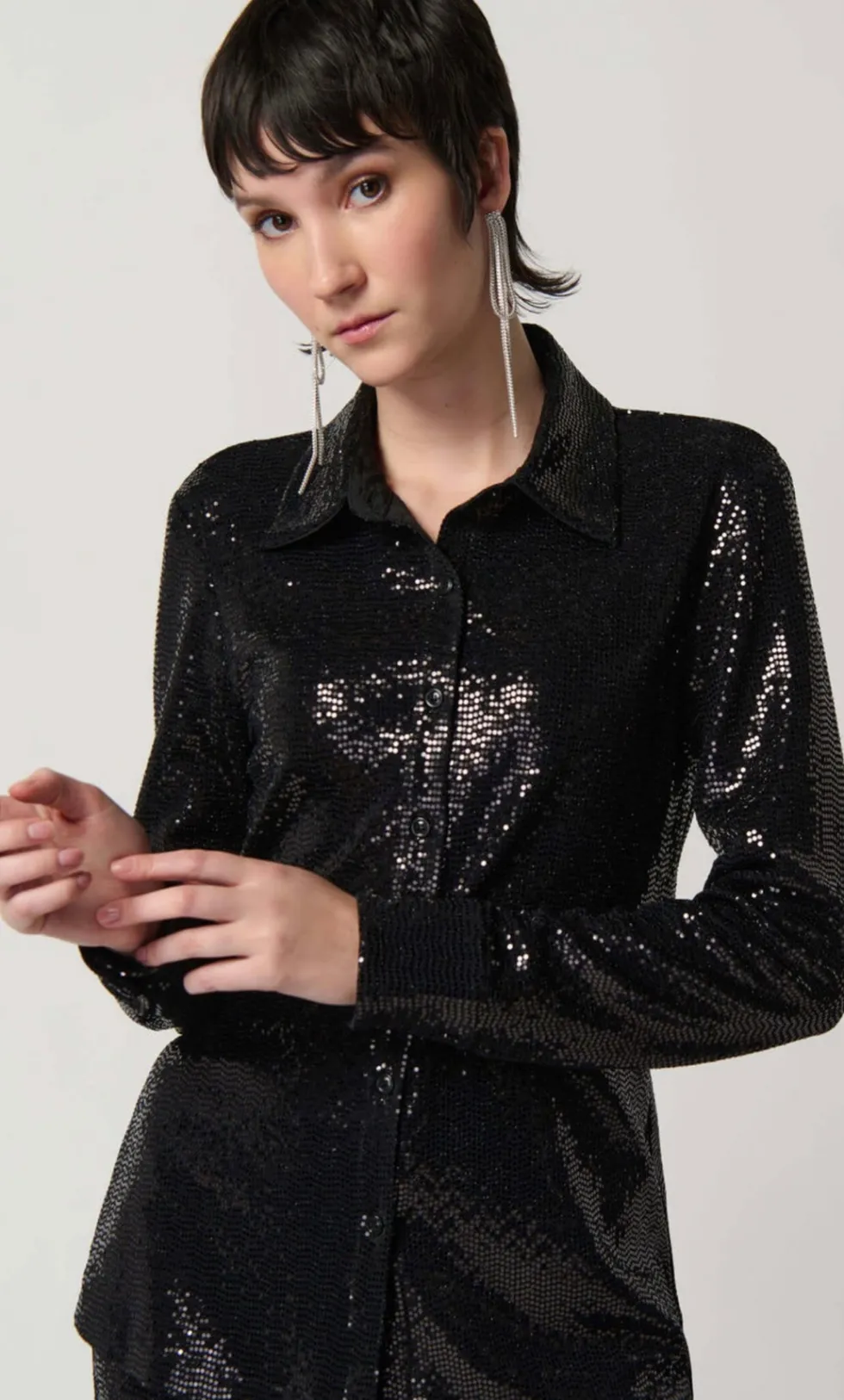 bright-nights-button-down-blou-zKvdMpKh-0.webp Blouses|Joseph Ribkoff>Joseph Ribkoff Bright Nights Button Down Blouse 234091 Size 16