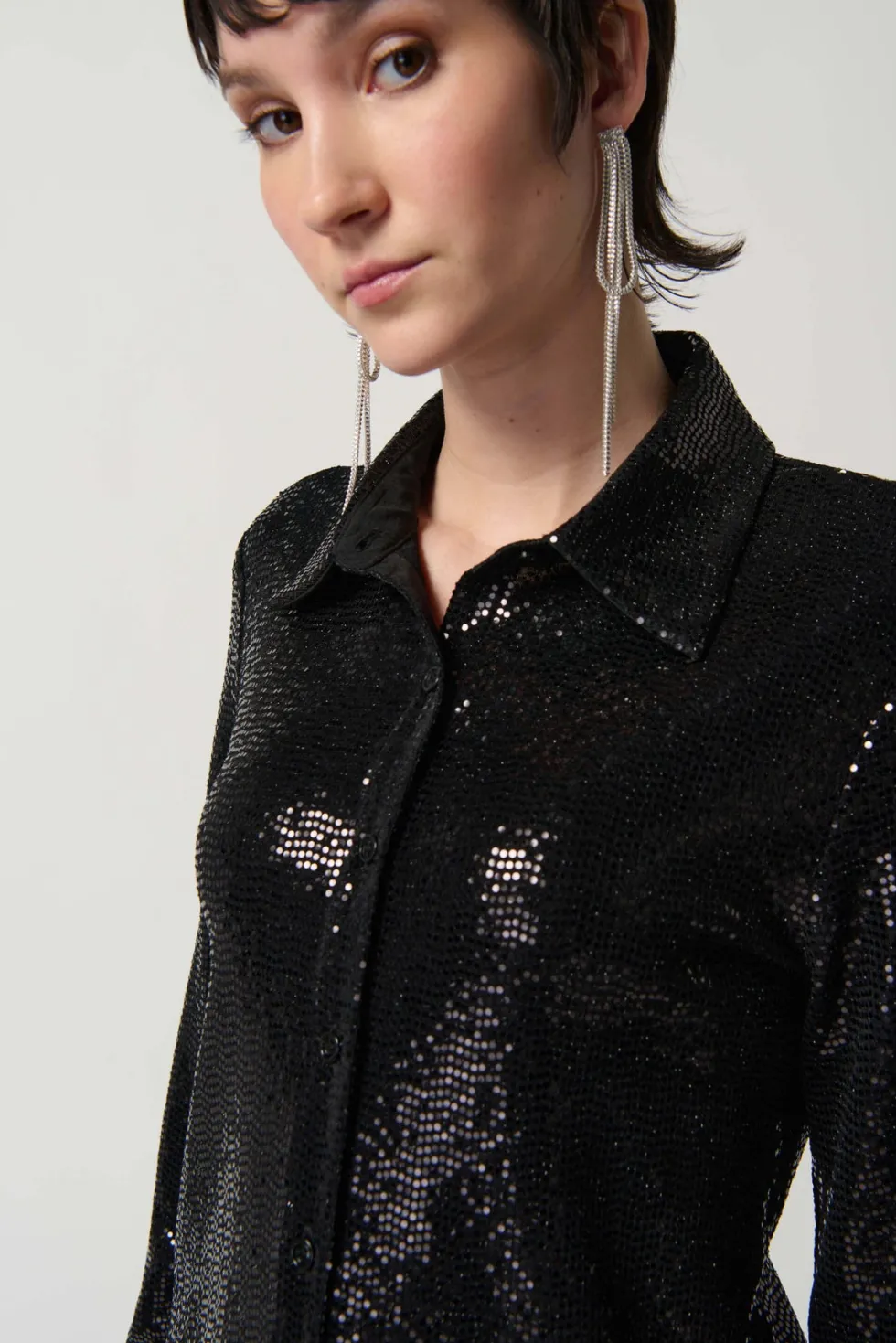 bright-nights-button-down-blou-zKvdMpKh-2.webp Blouses|Joseph Ribkoff>Joseph Ribkoff Bright Nights Button Down Blouse 234091 Size 16