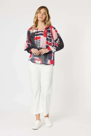 Shirts Edit|Gordon Smith>Gordon Smith Brighton Navy Multi Shirt Size 18