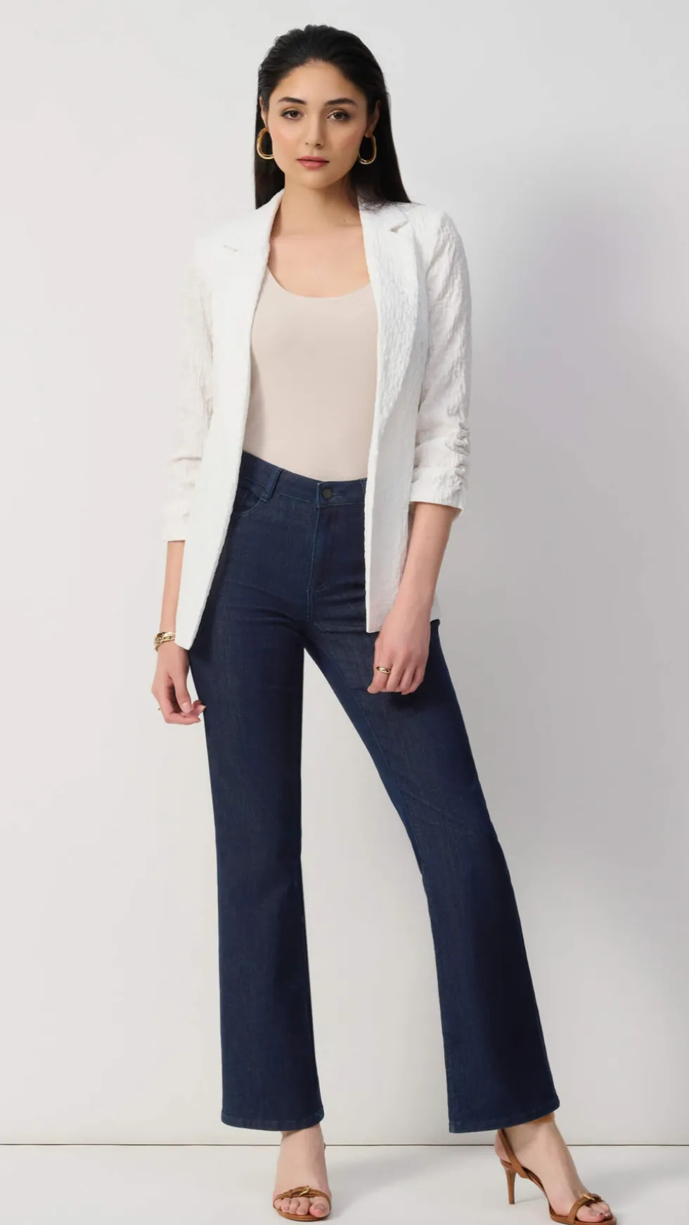 brooke-classic-bootcut-stretch-uajERUwt-1.webp Pants Edit|Jeans>Joseph Ribkoff Brooke Classic Bootcut Stretch Jeans - Dark Denim 251967F25