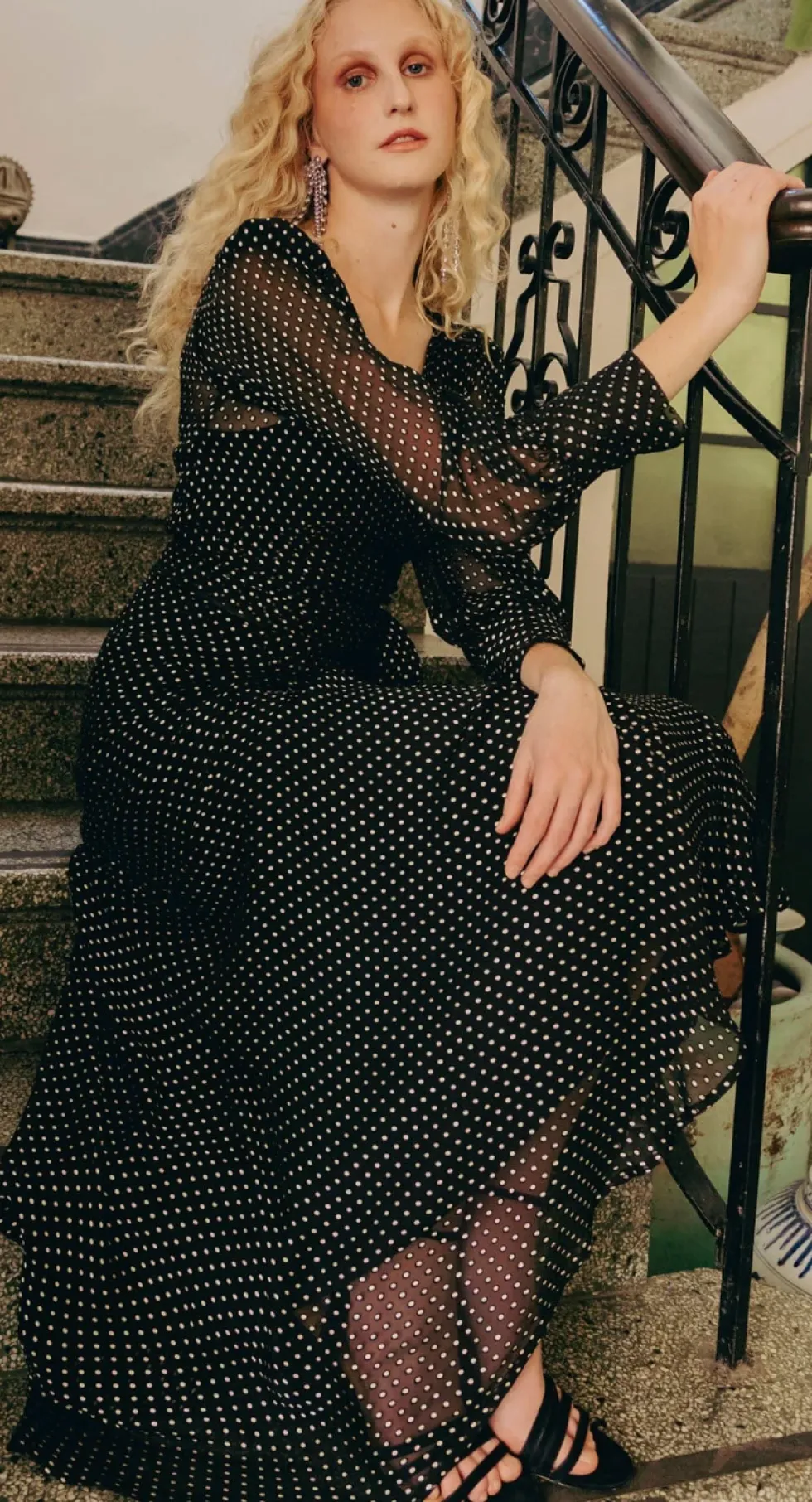 calais-wrap-dress-black-u0026-PKeBCzHz-5.webp Wrap Dresses|Sacha Drake>Sacha Drake Calais Wrap Dress Black u0026 Cream Soft Spot