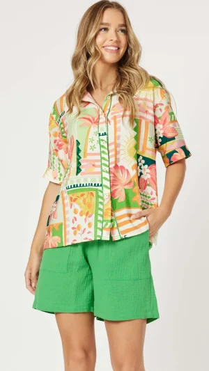 Threadz>Threadz Cancun Shirt Size 10