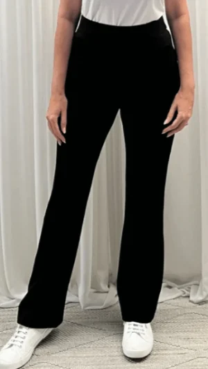 Pants Edit|Casual Pants>Threadz Carla Flare Pant - Black