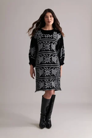 Maxi Dresses|Knee Length Dresses>Foil Casino Royale Dress