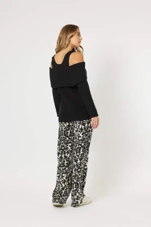 Knitwear|Hammock & Vine>Hammock u0026 Vine Charlotte Off the Shoulder Knit Size M