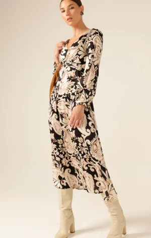 Midi Dresses|Sleeved Dresses>Sacha Drake Charming Courtyard Dress