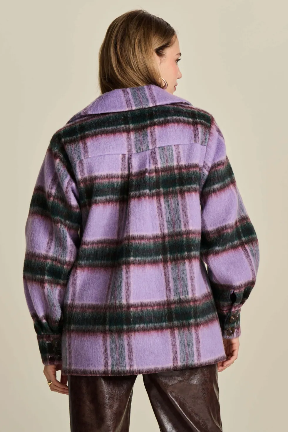 checks-lavender-over-sized-coa-COcbKnCN-3.webp Jackets|POM Amsterdam>POM Amsterdam Checks Lavender Over-sized Coat