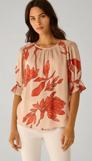 Tops|Tops>Lania Chino Top - Amber