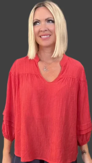 Blouses|Madly Sweetly>Madly Sweetly Chroma Blouse - Sienna