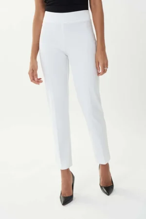 Pants Edit|Dress Pants>Joseph Ribkoff Classic Straight Pant - White 143105