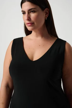Joseph Ribkoff|Lucky Lasts>Joseph Ribkoff Classic V neck Camisole - Black 201546 Size 20