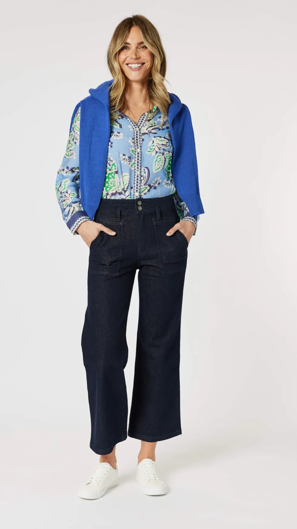 coastal-print-shirt-size-8-WsdzTtpu-1.webp Gordon Smith|Women's Work Dresses & Work Wear>Gordon Smith Coastal Print Shirt Size 8