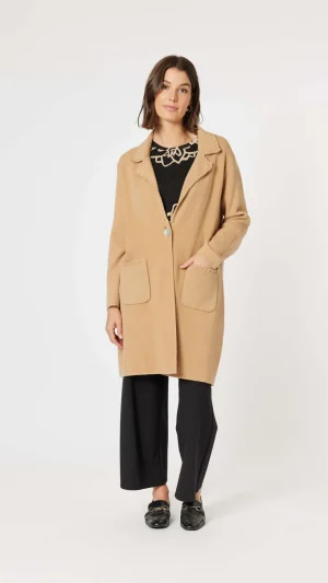 Knitwear|Clarity>Clarity Cosy Cardigan - Caramel