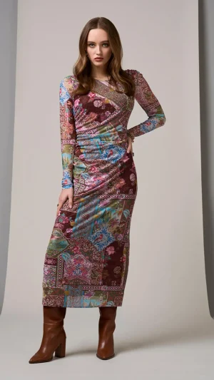 Race Day Wear|Winter Wedding Guest>Loobies Story Countess Mesh Dress - Port Multi