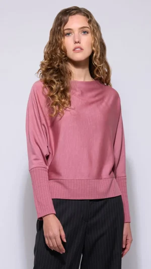 Knitwear|Neris>Neris Dolman Merino Knit Top - Zephyr