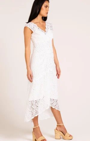 Midi Dresses|Sacha Drake>Sacha Drake Don’t Be Light Dress - White Lace Size 8