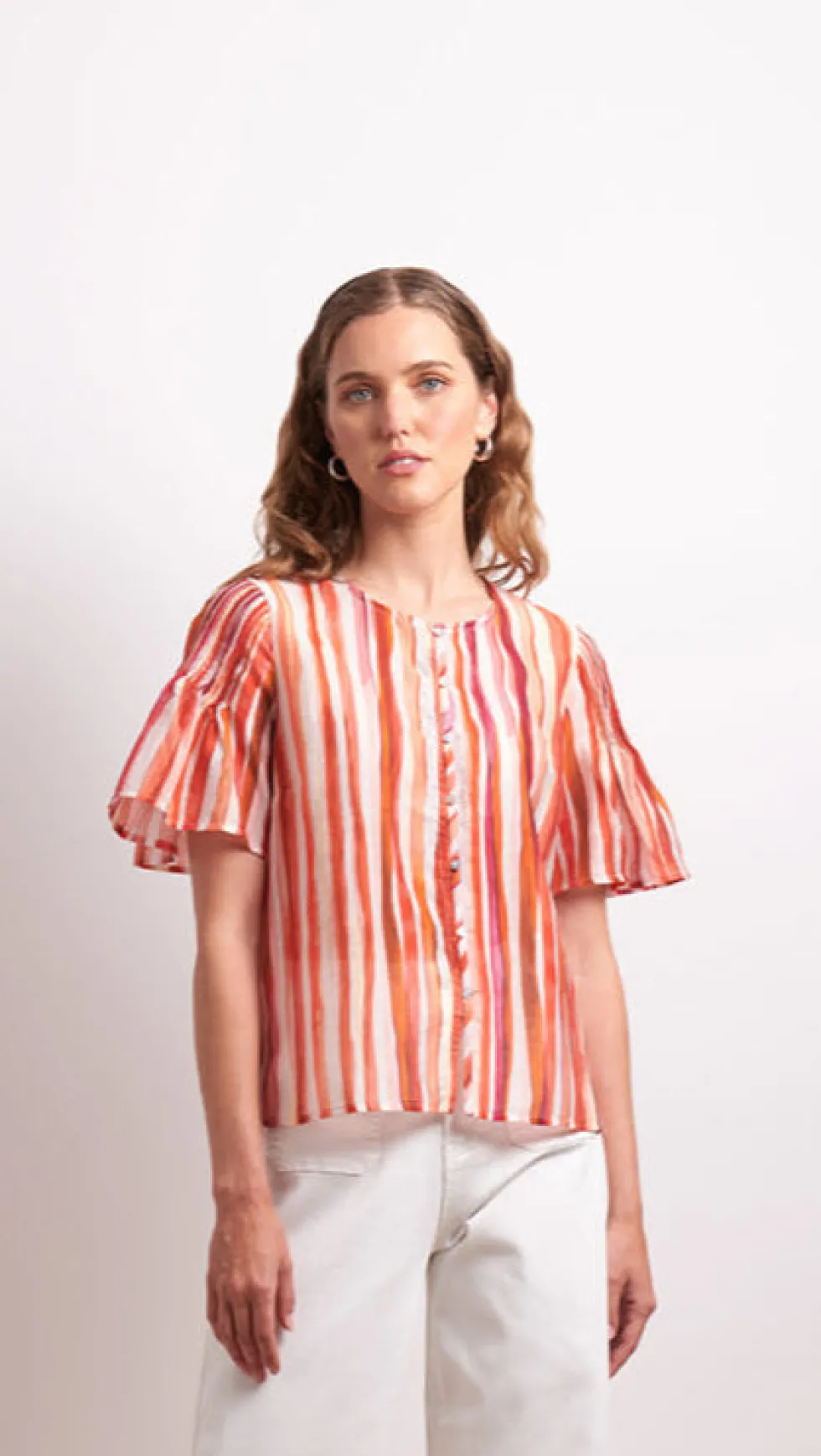 draw-the-line-blouse-koi-str-bbKJsFco-0.webp Sleeved Dresses|Blouses>Neris Draw The Line Blouse - Koi Stripe