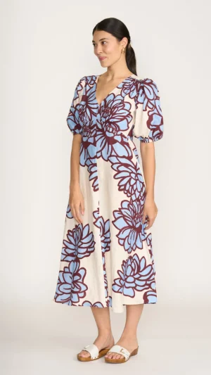 FOIL|Midi Dresses>Foil Empire-ly Yours Dress - Bloom