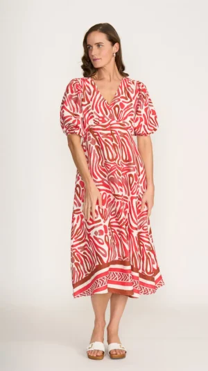 Midi Dresses|Colourful Dresses>Foil Empire-ly Yours Dress - Prowl