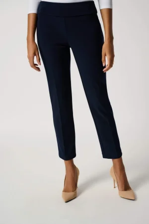 Pants Edit|Joseph Ribkoff>Joseph Ribkoff Essential Classic Cropped Pant - Merlot/Mocha 181089F25