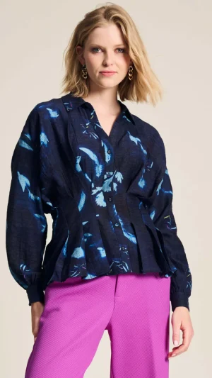 Blouses|POM Amsterdam>POM Amsterdam Feathers u0026 Florals Blouse