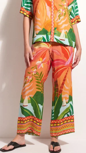 Pants Edit|Casual Pants>Foil Feature Act Pant - Sun Kissed