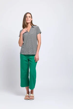 Tops|Tops>Foil Feature Top - Stripe