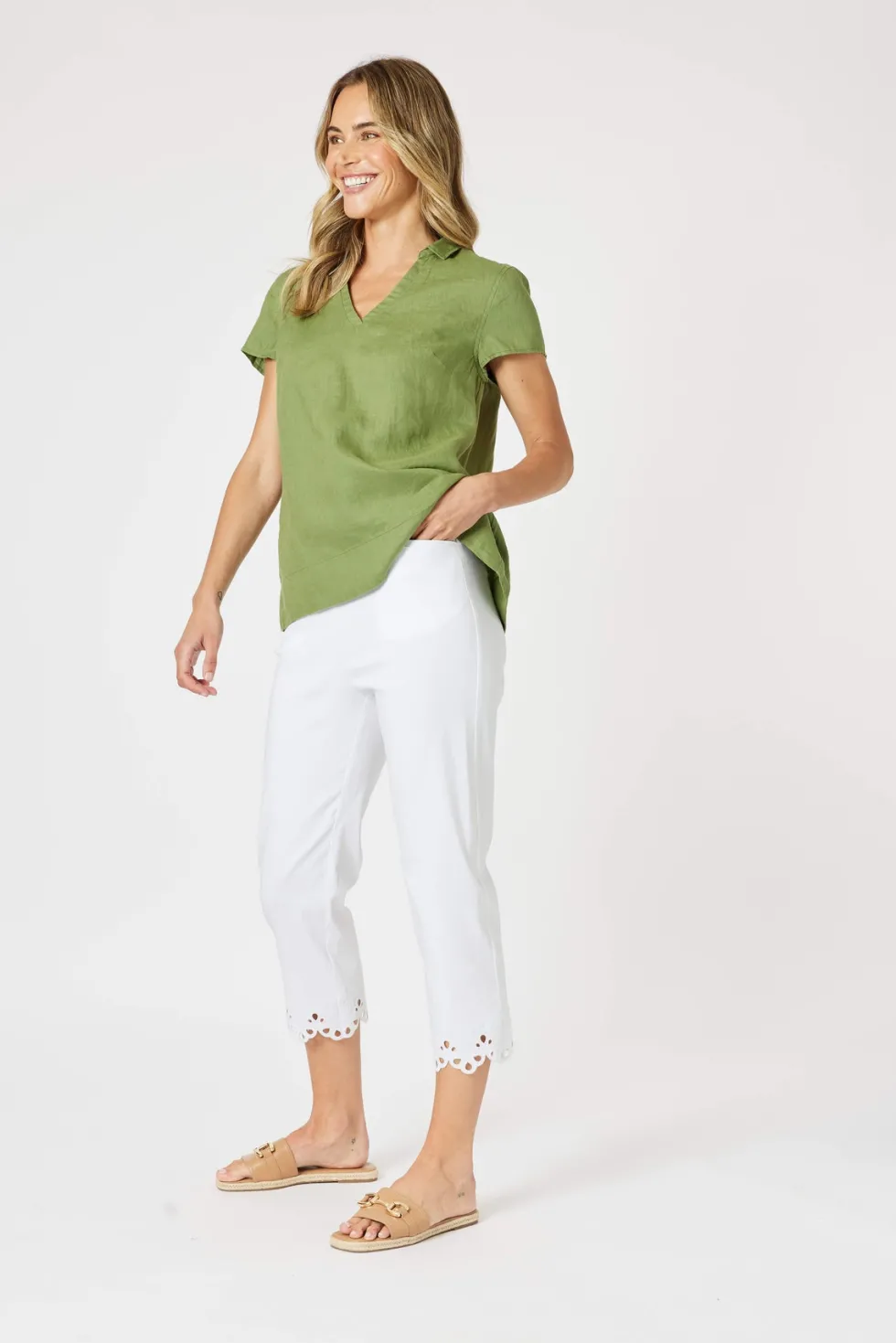 fleur-broderie-hem-pant-whit-CYQqgPKw-2.webp Dress Pants|Casual Pants>Gordon Smith Fleur Broderie Hem Pant - White