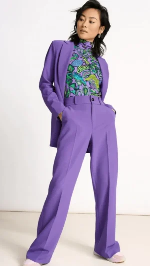 Lucky Lasts|Women's Work Dresses & Work Wear>POM Amsterdam French Violet Pant Size 14