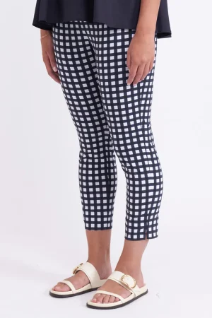 Pants Edit|Casual Pants>Foil Fuss Free Capri Pant - Chubby Checker