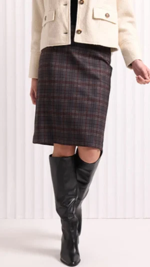 Skirts|FOIL>Foil Go To Print Skirt - Check in