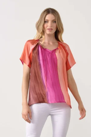 Blouses|Holmes & Fallon>Holmes u0026 Fallon Gradient Print Blouse Size 10