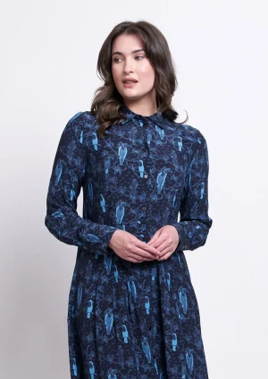 Midi Dresses|FOIL>Foil Great Expectations Dress - Cockatoo Blue Size 16