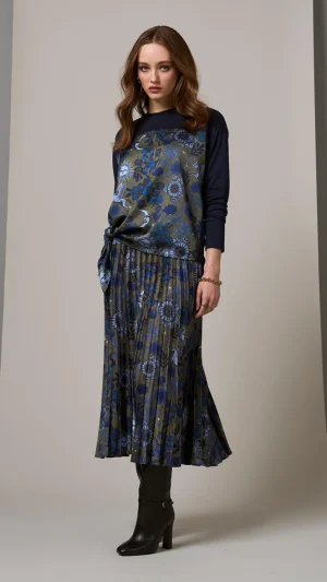 Skirts|Loobies Story>Loobies Story Greenwich Skirt -Olive Multi Size 10