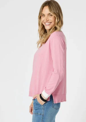 Knitwear|Gordon Smith>Gordon Smith Harvard Jumper - Blush