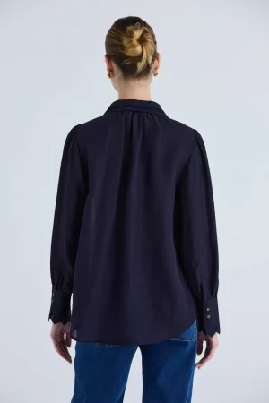 Shirts Edit|Lania The Label>Lania Hazel Shirt - Ink Navy