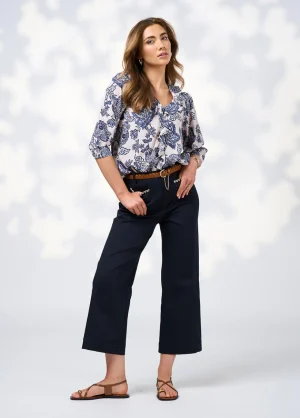 Sleeved Dresses|Blouses>Loobies Story Indie Blouse - Bone Multi