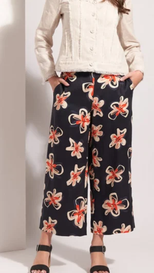 Pants Edit|Casual Pants>Foil It's Only Natural Pant - Flower Doodle