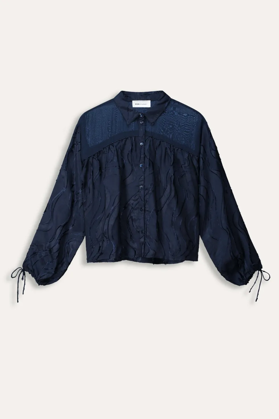 jacquard-midnight-blue-blouse-DnyaoPvD-2.webp Blouses|POM Amsterdam>POM Amsterdam Jacquard Midnight Blue Blouse Size 14