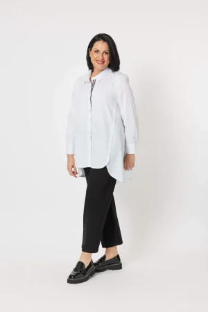 Shirts Edit|Clarity>Clarity Kara Trim Detail Shirt - White Size 12