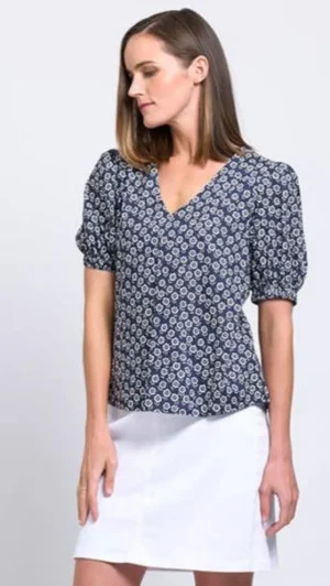 Tops|Tops>Foil Keep The Faith Top - Everglades Size 10