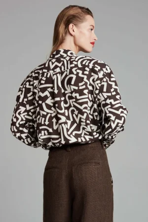 Shirts Edit|POM Amsterdam>POM Amsterdam Kim Shirt - Chocolate