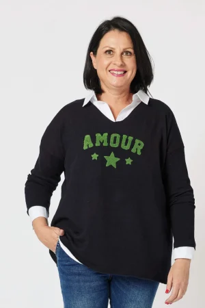 Knitwear|Threadz>Threadz L'Amore Knit - Black