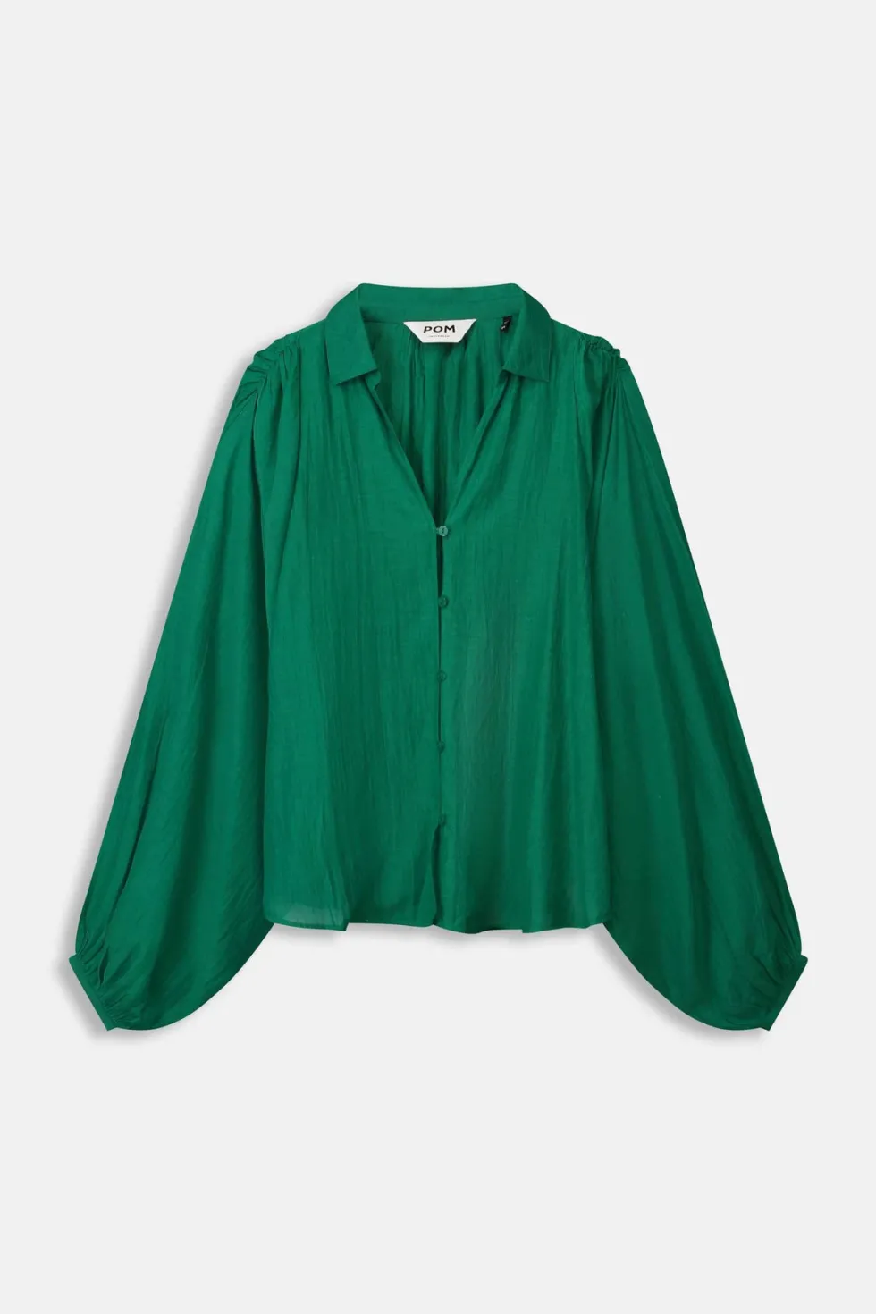 lena-meadow-blouse-green-WChvDBmr-2.webp Shirts Edit|Shirt Dresses>POM Amsterdam Lena Meadow Blouse - Green